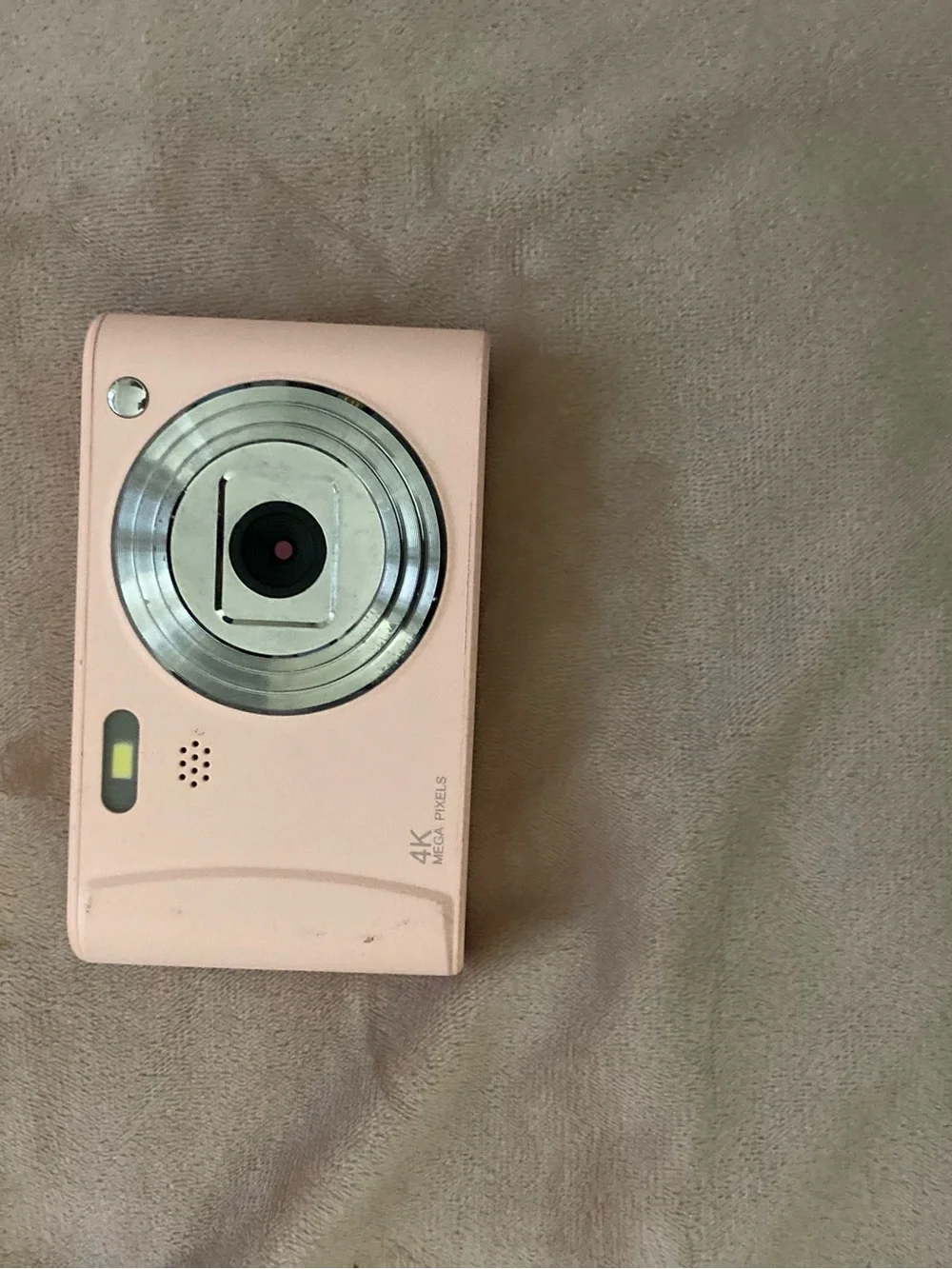 Compact Pink Digital Camera - 4K Ready